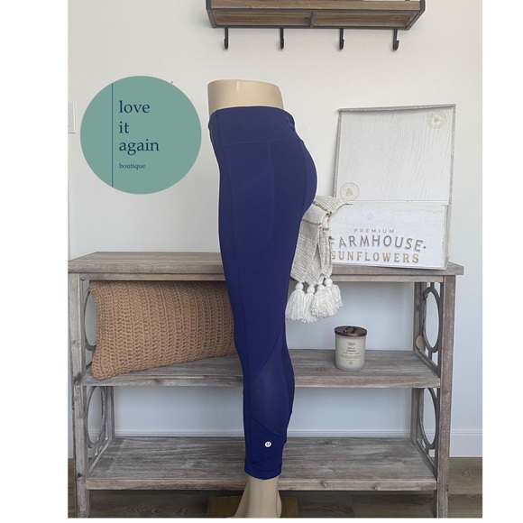 lululemon athletica Pants - Rare Lululemon Pace Rival Crop Leggings Size 6